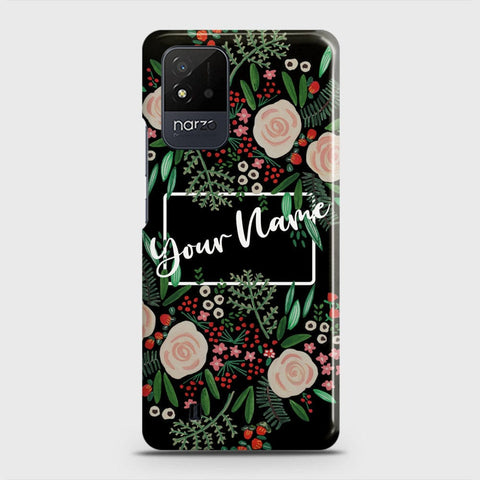 Realme C20 Cover - Floral Series - Matte Finish - Snap On Hard Case with LifeTime Colors Guarantee