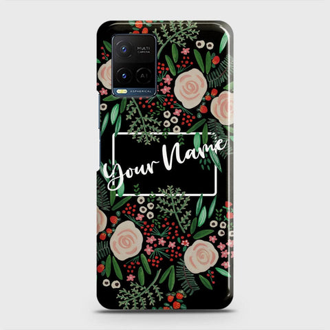 Vivo Y21s Cover - Floral Series - Matte Finish - Snap On Hard Case with LifeTime Colors Guarantee