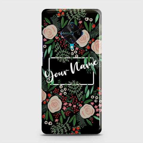 Vivo S1 Pro  Cover - Floral Series - Matte Finish - Snap On Hard Case with LifeTime Colors Guarantee