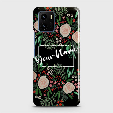 Vivo Y01 Cover - Floral Series - Matte Finish - Snap On Hard Case with LifeTime Colors Guarantee