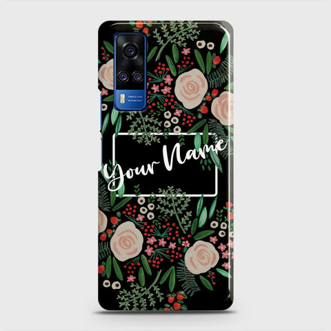 Vivo Y33  Cover - Floral Series - Matte Finish - Snap On Hard Case with LifeTime Colors Guarantee