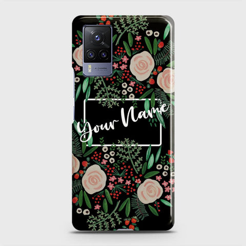 Vivo V21  Cover - Floral Series - Matte Finish - Snap On Hard Case with LifeTime Colors Guarantee