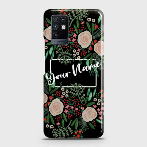 Infinix Note 10 Cover - Floral Series - Matte Finish - Snap On Hard Case with LifeTime Colors Guarantee