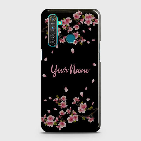 Realme 5 Pro Cover - Floral Series - Matte Finish - Snap On Hard Case with LifeTime Colors Guarantee