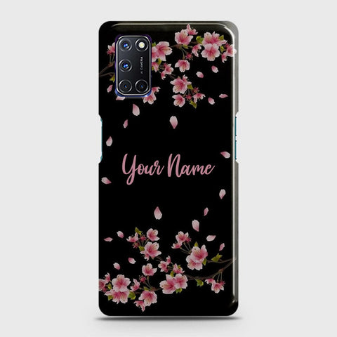 Oppo A52 Cover - Floral Series - Matte Finish - Snap On Hard Case with LifeTime Colors Guarantee