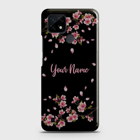 Realme C21 Cover - Floral Series - Matte Finish - Snap On Hard Case with LifeTime Colors Guarantee