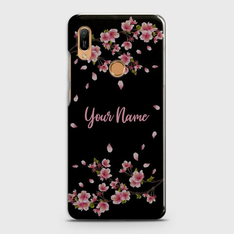 Huawei Y6 2019 Cover - Floral Series - Matte Finish - Snap On Hard Case with LifeTime Colors Guarantee