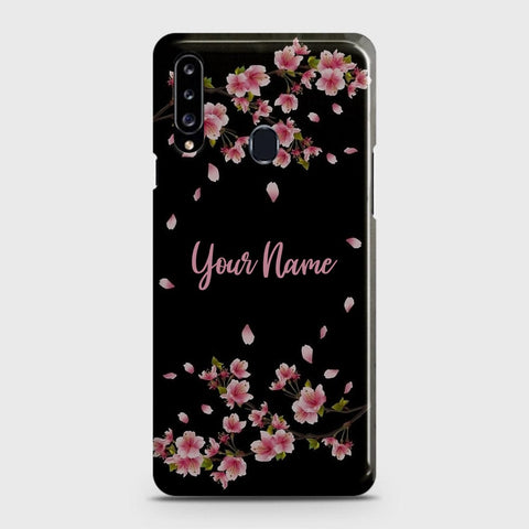 Samsung Galaxy A20s Cover - Floral Series - Matte Finish - Snap On Hard Case with LifeTime Colors Guarantee