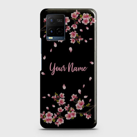 Vivo Y21s Cover - Floral Series - Matte Finish - Snap On Hard Case with LifeTime Colors Guarantee