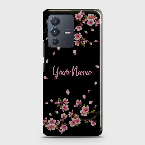 Vivo V23 5G Cover - Floral Series - Matte Finish - Snap On Hard Case with LifeTime Colors Guarantee