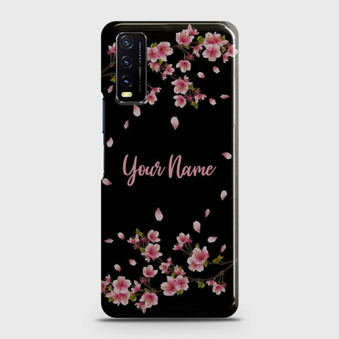 Vivo Y20A  Cover - Floral Series - Matte Finish - Snap On Hard Case with LifeTime Colors Guarantee