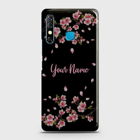 Tecno Spark 4 Cover - Floral Series - Matte Finish - Snap On Hard Case with LifeTime Colors Guarantee