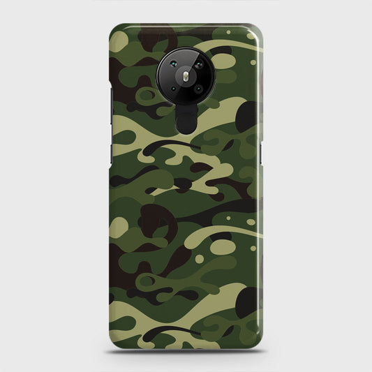 Nokia 5.3  Cover - Camo Series - Forest Green Design - Matte Finish - Snap On Hard Case with LifeTime Colors Guarantee