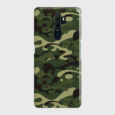 Oppo A5 2020 Cover - Camo Series - Forest Green Design - Matte Finish - Snap On Hard Case with LifeTime Colors Guarantee