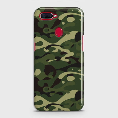 Oppo F9 Pro Cover - Camo Series - Forest Green Design - Matte Finish - Snap On Hard Case with LifeTime Colors Guarantee