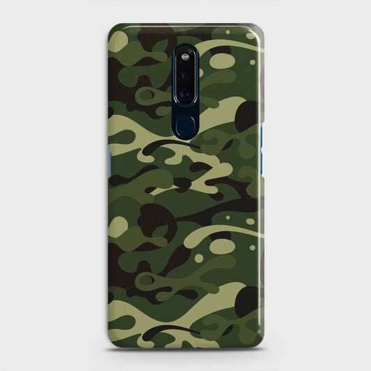 Oppo F11 Cover - Camo Series - Forest Green Design - Matte Finish - Snap On Hard Case with LifeTime Colors Guarantee