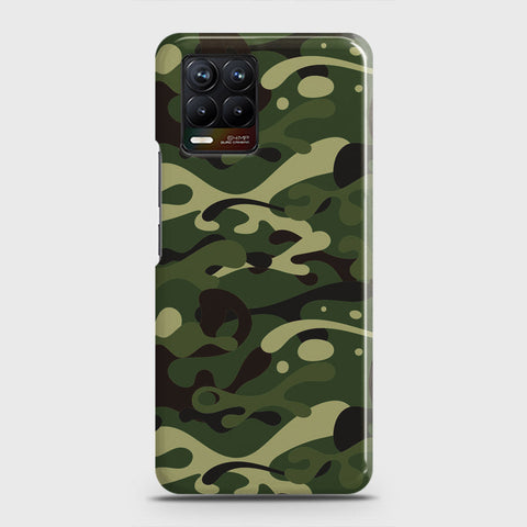 Realme 8 Cover - Camo Series - Forest Green Design - Matte Finish - Snap On Hard Case with LifeTime Colors Guarantee