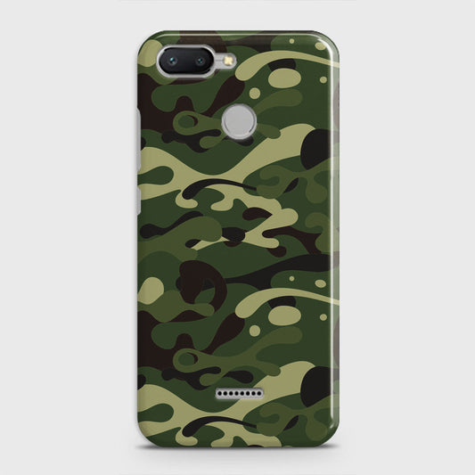 Xiaomi Redmi 6 Cover - Camo Series - Forest Green Design - Matte Finish - Snap On Hard Case with LifeTime Colors Guarantee