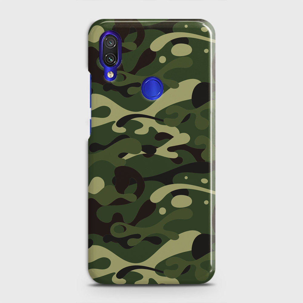 Xiaomi Redmi Note 7 Cover - Camo Series - Forest Green Design - Matte Finish - Snap On Hard Case with LifeTime Colors Guarantee