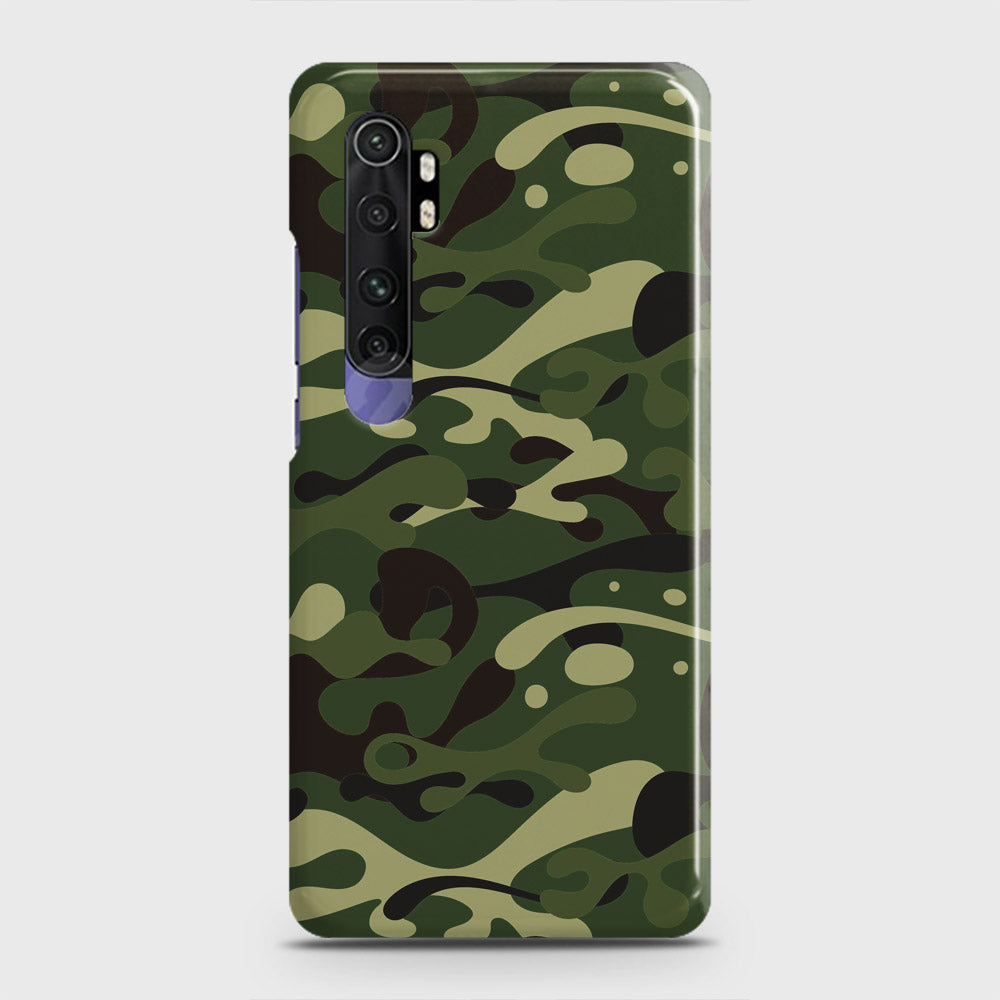 Xiaomi Mi Note 10 Lite Cover - Camo Series - Forest Green Design - Matte Finish - Snap On Hard Case with LifeTime Colors Guarantee