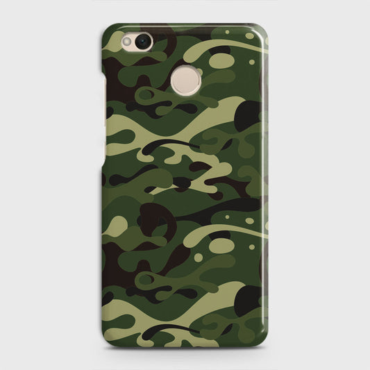 Xiaomi Redmi 4 / 4X Cover - Camo Series - Forest Green Design - Matte Finish - Snap On Hard Case with LifeTime Colors Guarantee