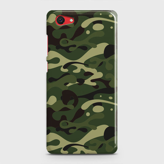 Vivo Y71 Cover - Camo Series - Forest Green Design - Matte Finish - Snap On Hard Case with LifeTime Colors Guarantee