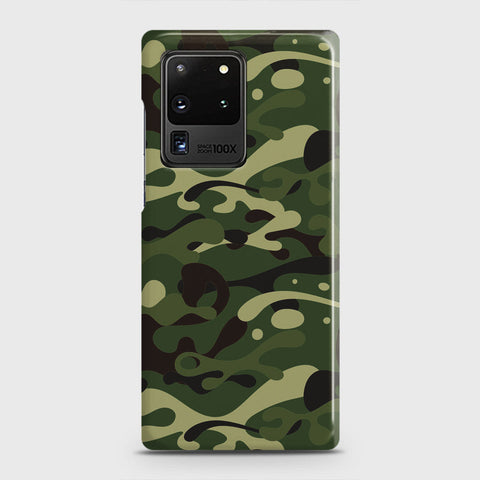 Samsung Galaxy S20 Ultra Cover - Camo Series - Forest Green Design - Matte Finish - Snap On Hard Case with LifeTime Colors Guarantee