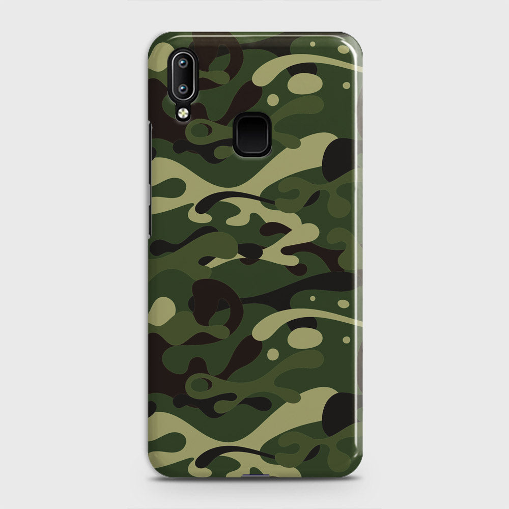 Vivo Y93 Cover - Camo Series - Forest Green Design - Matte Finish - Snap On Hard Case with LifeTime Colors Guarantee