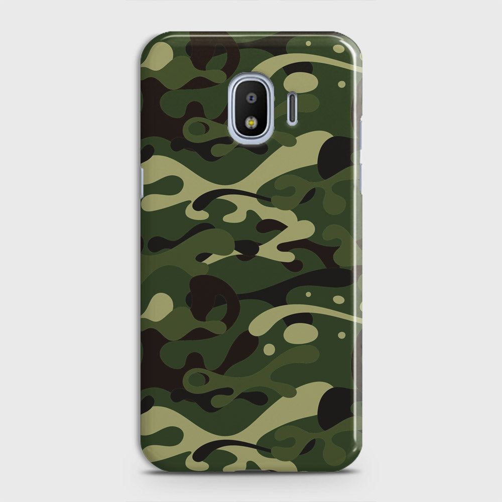 Samsung Galaxy J4 2018 Cover - Camo Series - Forest Green Design - Matte Finish - Snap On Hard Case with LifeTime Colors Guarantee