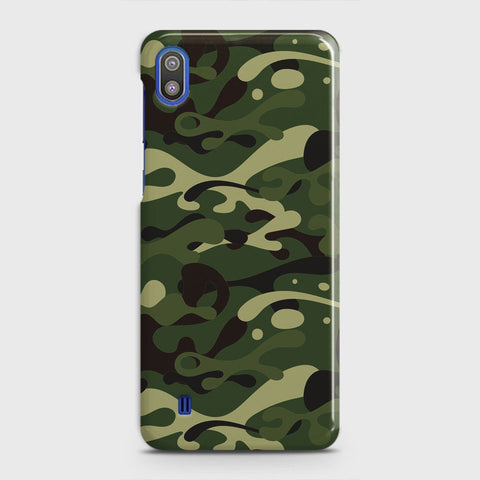 Samsung Galaxy A10 Cover - Camo Series - Forest Green Design - Matte Finish - Snap On Hard Case with LifeTime Colors Guarantee