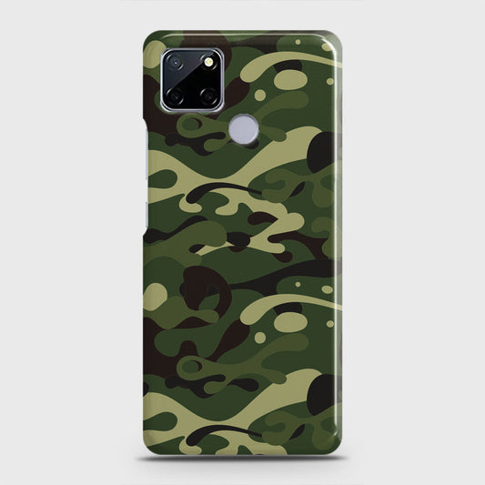 Realme C12 Cover - Camo Series - Forest Green Design - Matte Finish - Snap On Hard Case with LifeTime Colors Guarantee