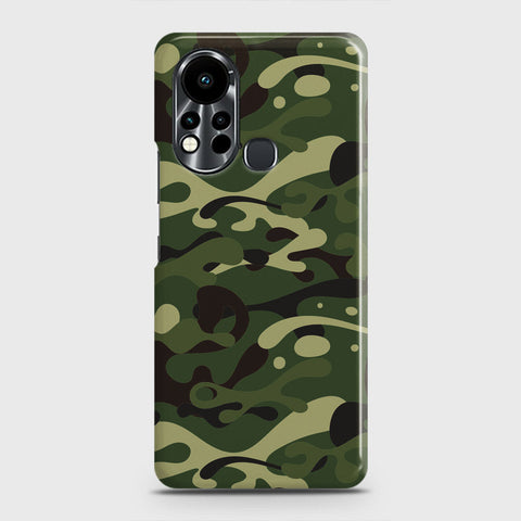 Infinix Hot 11s Cover - Camo Series - Forest Green Design - Matte Finish - Snap On Hard Case with LifeTime Colors Guarantee