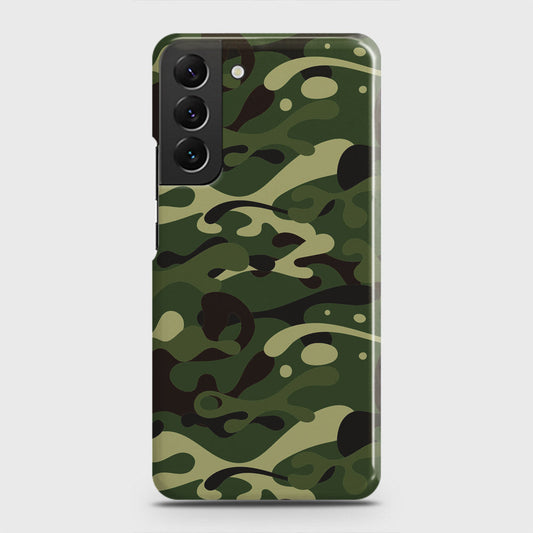 Samsung Galaxy S22 Plus 5G Cover - Camo Series - Forest Green Design - Matte Finish - Snap On Hard Case with LifeTime Colors Guarantee