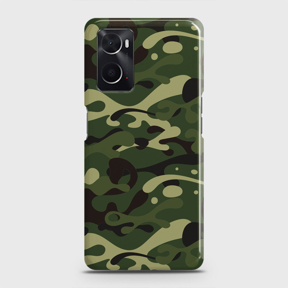 Oppo A36 Cover - Camo Series - Forest Green Design - Matte Finish - Snap On Hard Case with LifeTime Colors Guarantee