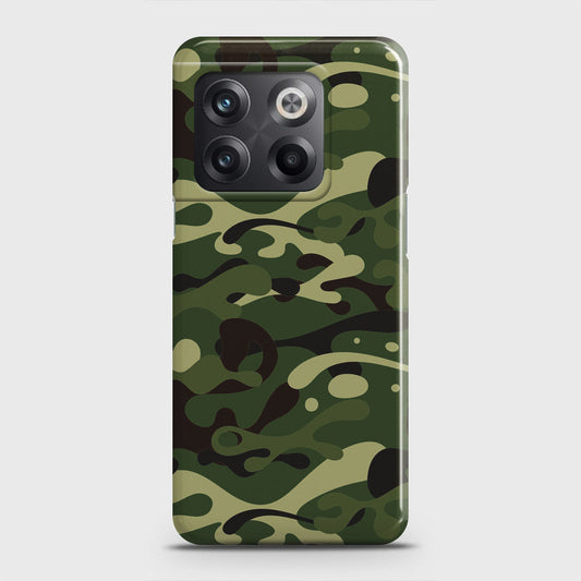 OnePlus 10T Cover - Camo Series - Forest Green Design - Matte Finish - Snap On Hard Case with LifeTime Colors Guarantee