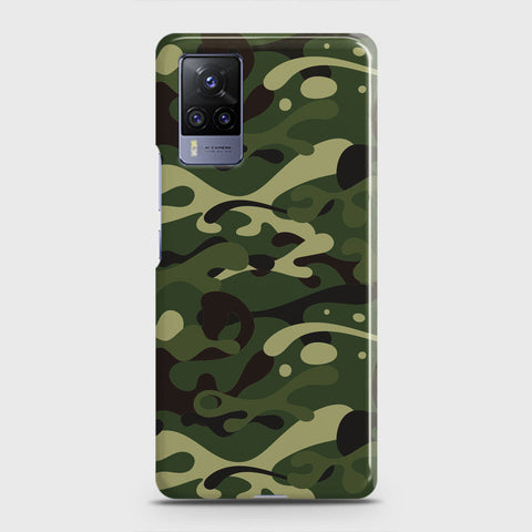 Vivo V21  Cover - Camo Series - Forest Green Design - Matte Finish - Snap On Hard Case with LifeTime Colors Guarantee