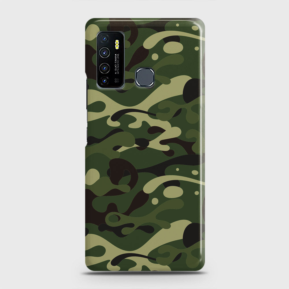 Infinix Hot 9 Pro Cover - Camo Series - Forest Green Design - Matte Finish - Snap On Hard Case with LifeTime Colors Guarantee