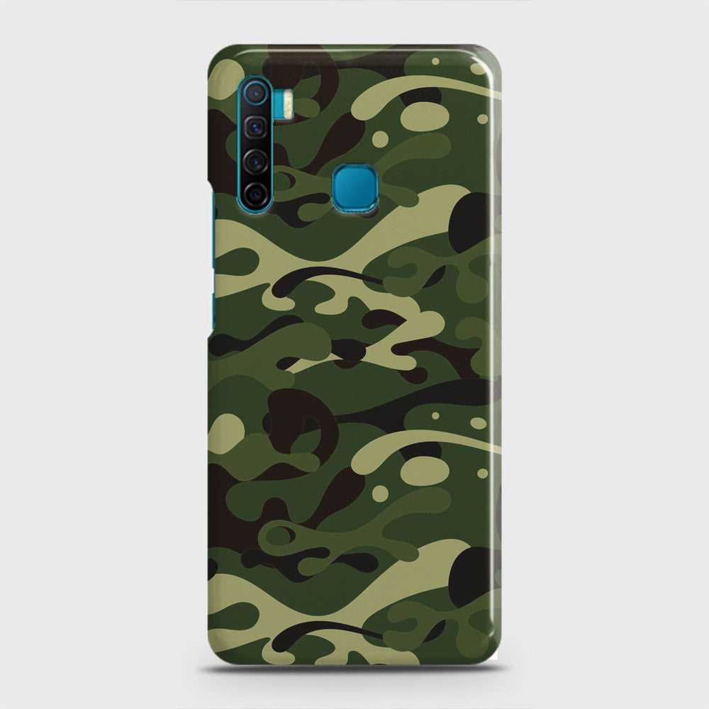 Infinix S5 - Camo Series - Forest Green Design - Matte Finish - Snap On Hard Case with LifeTime Colors Guarantee