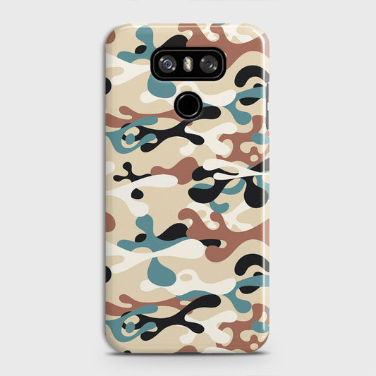 LG G6 Cover - Camo Series - Black & Brown Design - Matte Finish - Snap On Hard Case with LifeTime Colors Guarantee