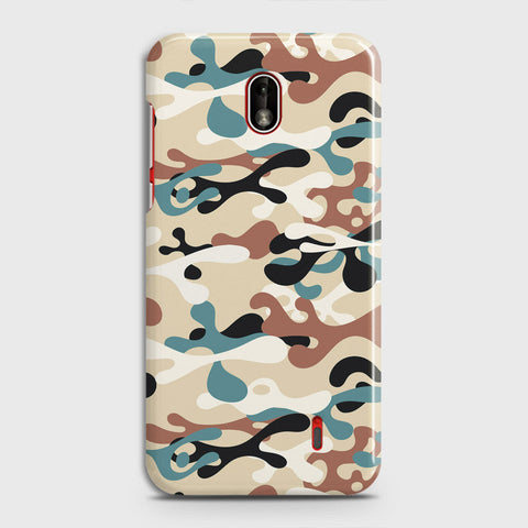 Nokia 1 Plus Cover - Camo Series - Black & Brown Design - Matte Finish - Snap On Hard Case with LifeTime Colors Guarantee