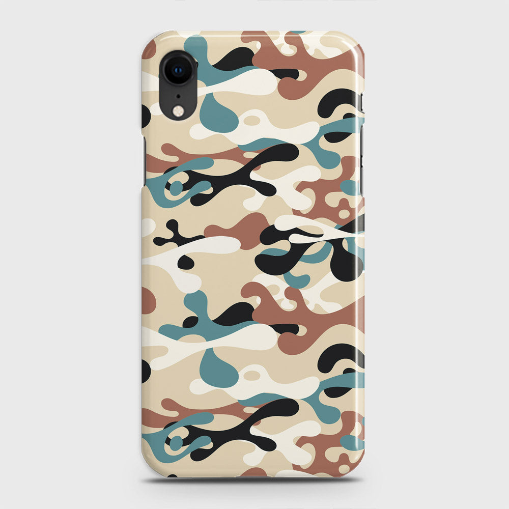 iPhone XR Cover - Camo Series - Black & Brown Design - Matte Finish - Snap On Hard Case with LifeTime Colors Guarantee