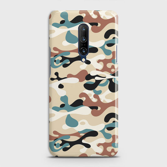 OnePlus 7 Pro  Cover - Camo Series - Black & Brown Design - Matte Finish - Snap On Hard Case with LifeTime Colors Guarantee