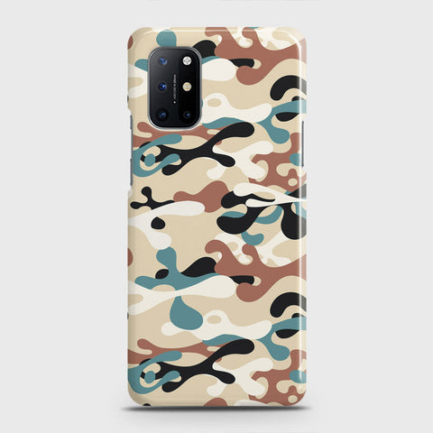 OnePlus 8T  Cover - Camo Series - Black & Brown Design - Matte Finish - Snap On Hard Case with LifeTime Colors Guarantee