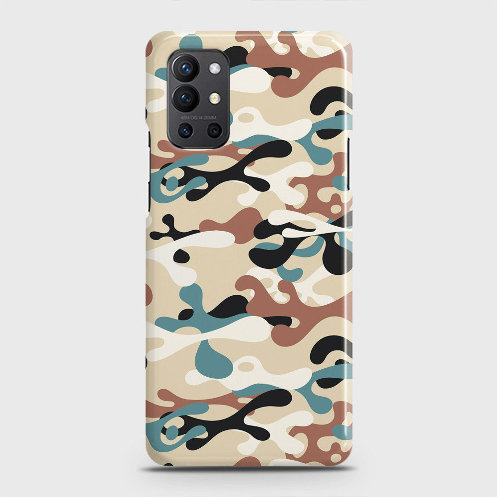 OnePlus 9R  Cover - Camo Series - Black & Brown Design - Matte Finish - Snap On Hard Case with LifeTime Colors Guarantee