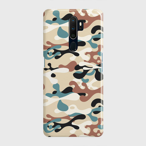 Oppo A5 2020 Cover - Camo Series - Black & Brown Design - Matte Finish - Snap On Hard Case with LifeTime Colors Guarantee