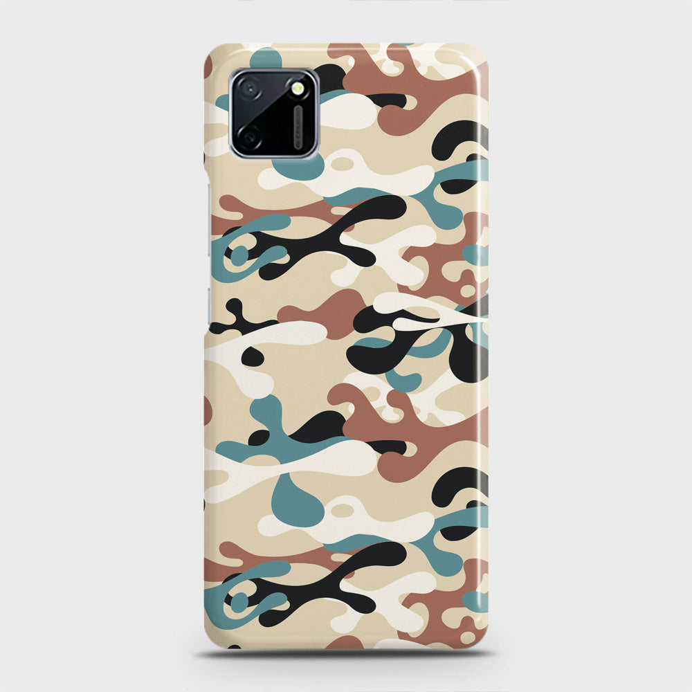 Realme C11 Cover - Camo Series - Black & Brown Design - Matte Finish - Snap On Hard Case with LifeTime Colors Guarantee