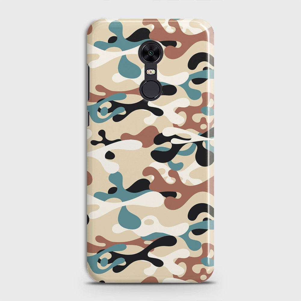 Xiaomi Redmi 5  Cover - Camo Series - Black & Brown Design - Matte Finish - Snap On Hard Case with LifeTime Colors Guarantee