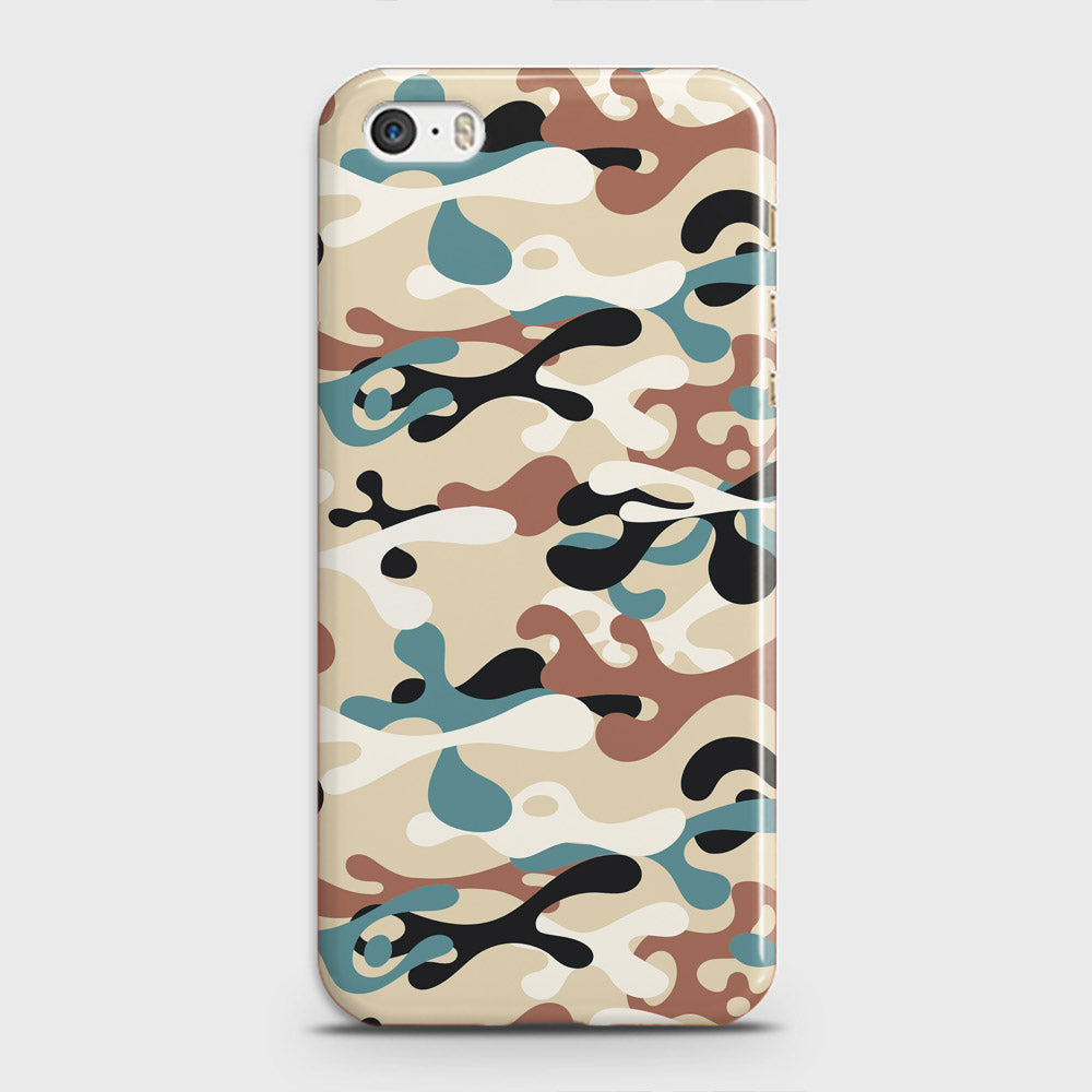 iPhone 5 Cover - Camo Series - Black & Brown Design - Matte Finish - Snap On Hard Case with LifeTime Colors Guarantee