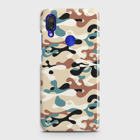 Xiaomi Redmi Note 7 Cover - Camo Series - Black & Brown Design - Matte Finish - Snap On Hard Case with LifeTime Colors Guarantee