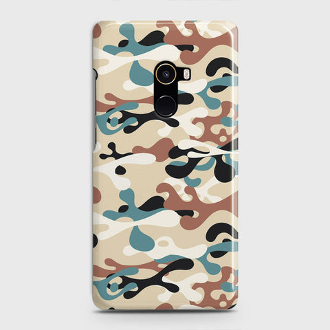 Xiaomi Mi Mix 2 Cover - Camo Series - Black & Brown Design - Matte Finish - Snap On Hard Case with LifeTime Colors Guarantee